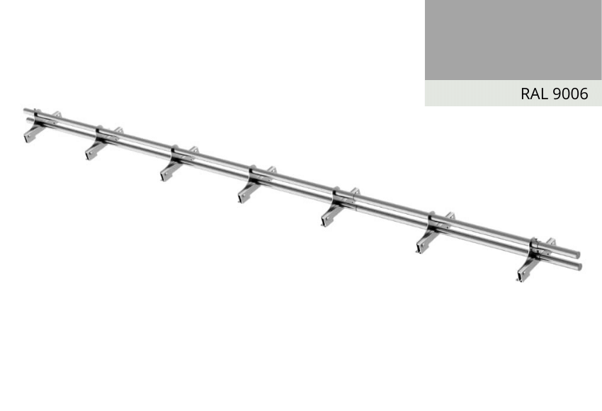 Snehový set na krytinu CLIP PANEL strieborný RAL 9006 oceľ 360 cm -1