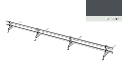 Snehový set na škridloplechy LAMINKA 350X20 oceľ 240 cm antracitová RAL 7016