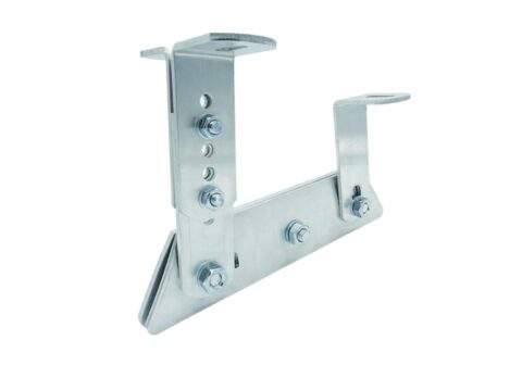 Strešná lávka na plechovú falcovanú krytinu 67 cm prírodný hliník konzola